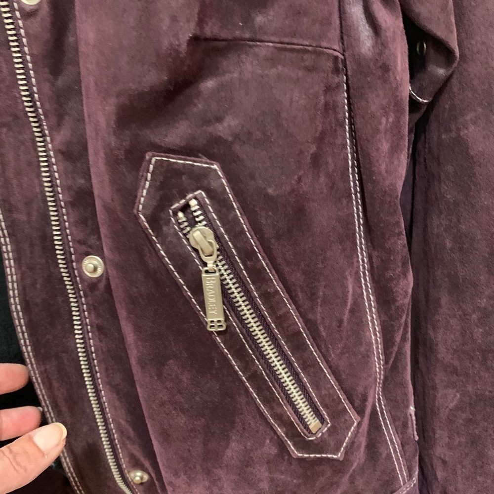 Bradley Bayou Burgundy Jacket with Snap Front - Picture 4 of 7